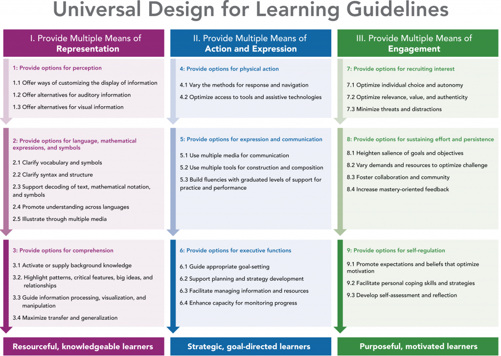 UDL Learning Guidelines